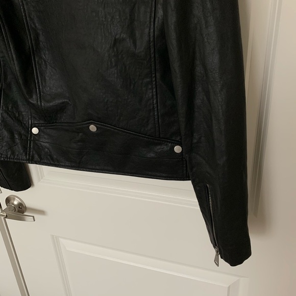 7 for all mankind leather moto jacket - Picture 7 of 7
